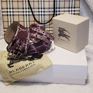 💥SOLD💥Burberry Prorsum Tulsa Python Trench Belt